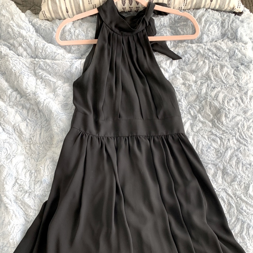 Black mini dress